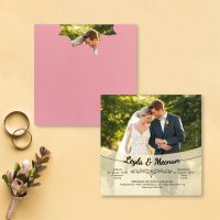Gelin Damat Resimli Nikah Davetiyesi